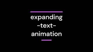 create expanding text animation using html and css #css #cssanimation #html #animation #expanding