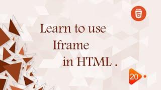 [Learn HTML5 in Arabic] #20 Learn To Use Iframe in HTML