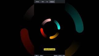 Colourful Loader Animation using html css #short #shortsfeed #shorts #htmlcss #viral