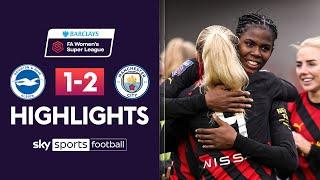 Bunny Shaw hits 89th-minute winner! | Brighton 1-2 Manchester City | WSL Highlights