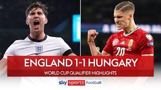 Below-par England held by Hungary | England 1-1 Hungary | World Cup Qualifier Highlights