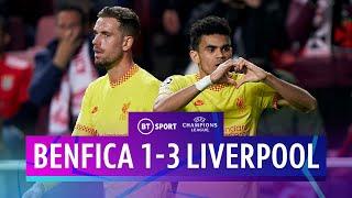 Benfica v Liverpool (1-3) | Luis Diaz scores as Reds win in Portugal | Champions League Highlights