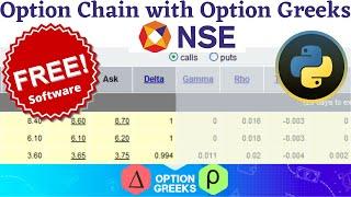 Nse Option Chain with Option Greeks | Free Software | Learn How to Trade using Option Greeks