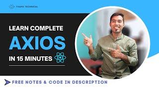 Axios Tutorial in Hindi || Fetch Data using Axios in React JS ????