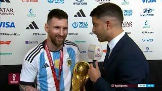 Messi Interview After Winning WORLD CUP Final