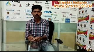 QSPIDERS/JSPIDERS HADAPSAR STUDENT GOT PLACED AS ASSOCIATE TESTER