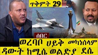 ዳውት ወረዳ  ወልድያ ከሚሴ  መካነሰላም  መንግስት የሽምግልናውን ጉዳ ወይም ድርድሩን  ምን አለ