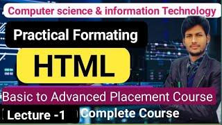 HTML  tutorial for Beginner  l Complete HTML Placement Courses  l HTML Code  In Hindi  l Lecture-1