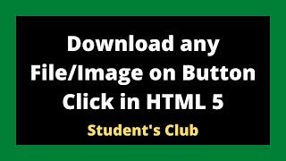 Download File in HTML | How to download word document in html | Tutorial #29