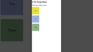 Simple CSS Transition | HTML | CSS #shorts #short #html #css #css3