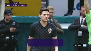 LIVE: ARGENTINA vs CROATIA W0RD CUP Q4T4R 2022 #PES21 #GAMEPLAY REALISTIC #PS4