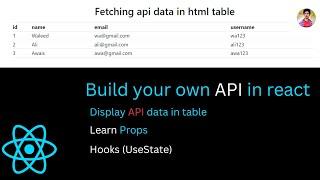 Fetch Data in Seconds With React Hooks and Props!|Map function #waleed #reactjs #learningwithwaleed