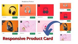 Responsive Product Card | Headphone Product Card  Bootstrap 5