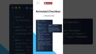 Animated Checkbox using HTML CSS | A checkbox animation using HTML and CSS | Checkbox animation