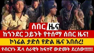 ከጎንደር ጋይንት የተሰማ ሰበር ዜና! ኮነሬል ታድሰ የድል ዜና አበሰረ! የብርሃኑ ጁላ ሰራዊት ከፍተኛ ውድመት ደረሰው!!!!!!