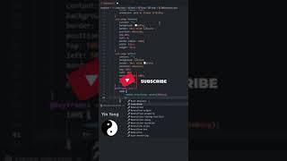 Yin and yang symbol using HTML and CSS tutorial for beginners using VSCode IDE #shorts #coding