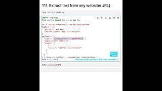 Extract Text from any website URL using Python #python #shorts #webscraping #datascience