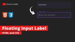 Animated Floating Input Label in HTML and CSS | Input Floating Label | With Source Code 2022