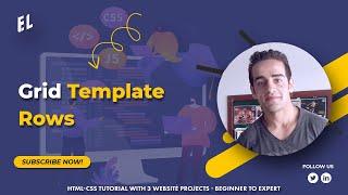 HTML-CSS Tutorial Lesson 63: Grid Template Rows - Grid #3