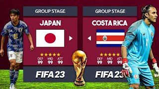 FIFA 23 - Japan vs Costa Rica - FIFA World Cup 2022 Group Stage Match - PS5 Gameplay