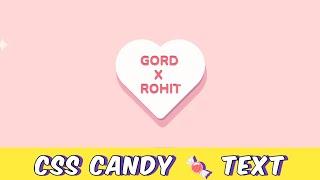 Pure Css Candy ????  Heart Text Step-by-Step Tutorial for Beginners, CSS Animation, Css tutorials #c