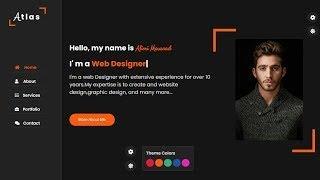 Create a Responsive Personal Portfolio Website Design using HTML CSS and JavaScript Part - 2