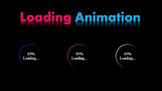 Create Loading Animation Using Html & CSS