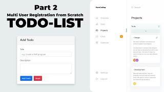 Creating Add Todo's Functionality • Todo List with Multi-User Registration from Scratch