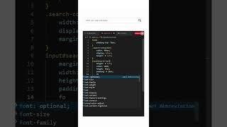 Amazing Search Bar Using HTML and CSS #shorts