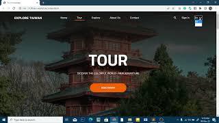 How To Create tour blog Website Using Only HTML and CSS | Demo 20