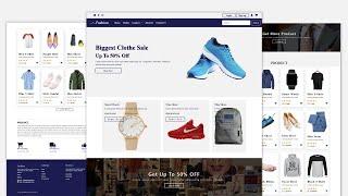 How To Make Responsive Ecommerce Website Using HTML CSS & BOOTSTRAP 5