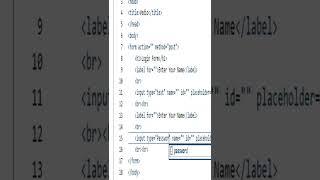 How to Make Login Form in Html 5 #shorts