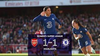 Arsenal v Chelsea (1-1) | Highlights | Women's Super League