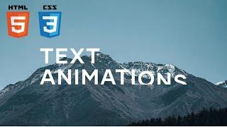 HOW TO MAKE SIMPLE TEXT ANIMATION IN HTML AND CSS FOR BEGINNERS TUTORIAL 2022 | CODEWITHINSHAL