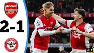 Arsenal vs Brentford 2-1 | Premier League 2021/22 | Match Highlights