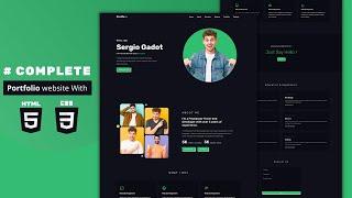 ???? Complete Responsive Personal Portfolio Website Design Using HTML CSS & JavaScript