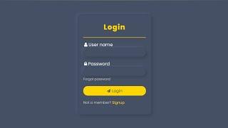 DARK Neumorphism Login Form using Html And CSS | CSS NEUMORPHISM UI Design