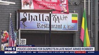 3 suspects commit armed robbery at Ethiopian restaurant in Silver Spring