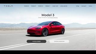 Build a Tesla Landing Page UI Clone Using FullPage.js Library in HTML5 CSS3 and Javascript