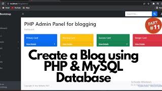 PHP - Blog using PHP & MySQL database Part-#11