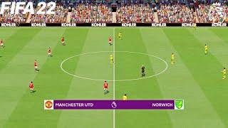 FIFA 22 | Manchester United vs Norwich City - English Premier League 2021/22 Season - Full Gameplay