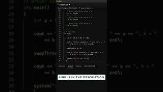 Swap Three Numbers Without Temporary Variable in C++  #shorts #coding #programming