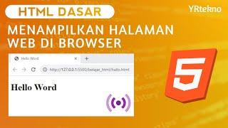 Cara menjalankan Web html kita di browser