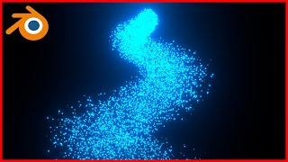 Blender Beginner Tutorial: Particles Following A Spiral Curve