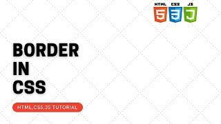 Border in Css  | Css border | Html Border  | How to add border in html | Web Development Tutorial