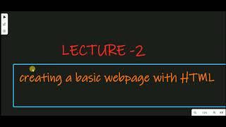 Learn HTML Tutorial 2- How to make a basic webpage with HTML एचटीएमएल्