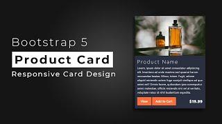 Bootstrap 5 Responsive Product Card Design