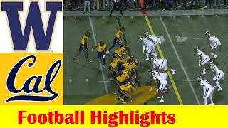 Washington vs California Football Game Highlights 10 22 2022