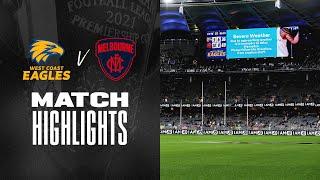 West Coast v Melbourne Highlights | Round 21, 2021 | AFL