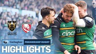 Northampton v Gloucester - HIGHLIGHTS | Thrilling 12 Try Game! | Gallagher Premiership 2022/23